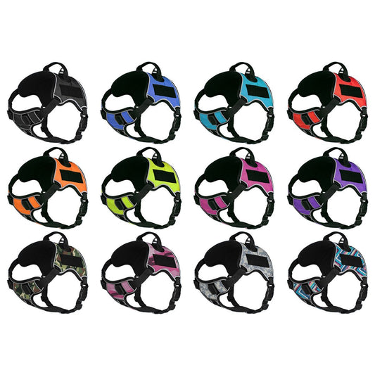 Dogline Quest no-pull dog harness – multi-purpose, adjustable harness for training, walking, and control with front and back leash clips