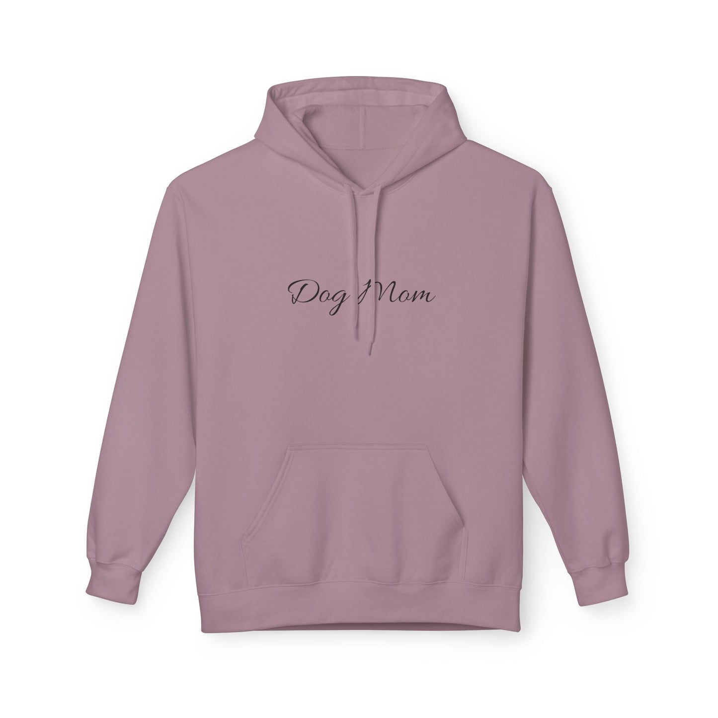 Dog Mom Hoodie – Minimal Script Pet Mom Pullover Sweatshirt