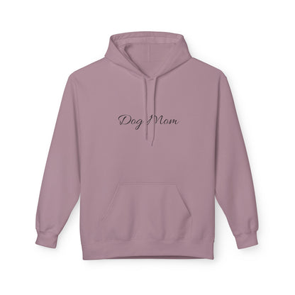 Dog Mom Hoodie – Minimal Script Pet Mom Pullover Sweatshirt
