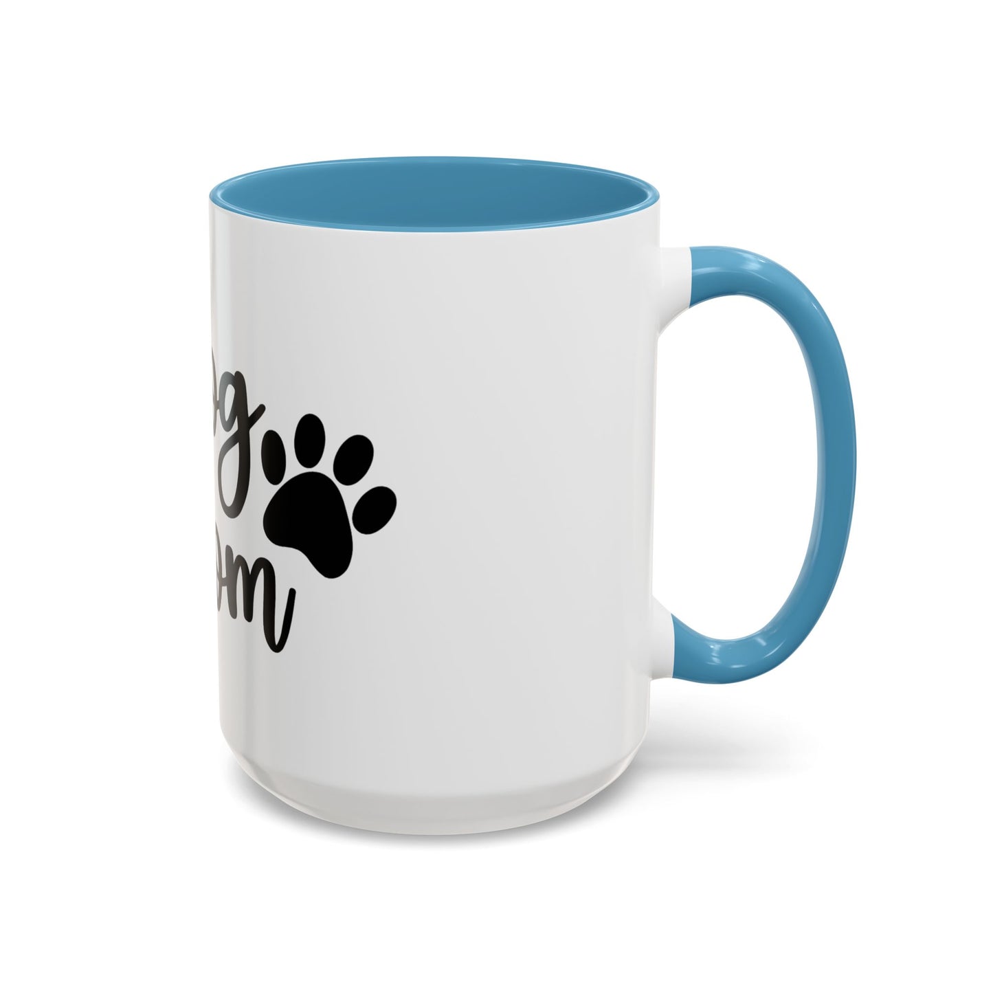 Dog Mom Coffee Mug – Cute Paw Print & Heart Accent Mug for Dog Lovers