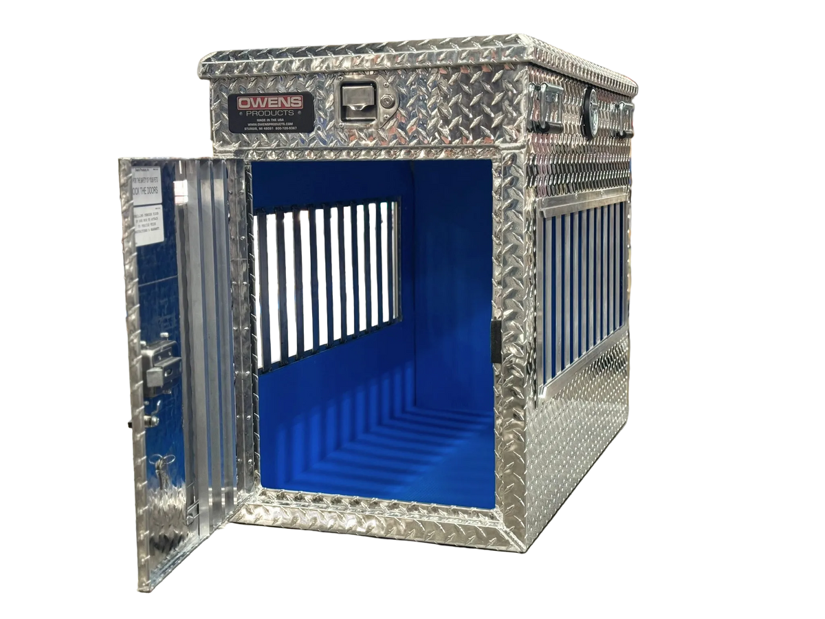 Owens Dog Box 55070 Single Compartment With Top Storage Tall All Season Vents 21"W x 38"D x 31"H - 118e0a86-d416-468d-ae7f-255374b0d975