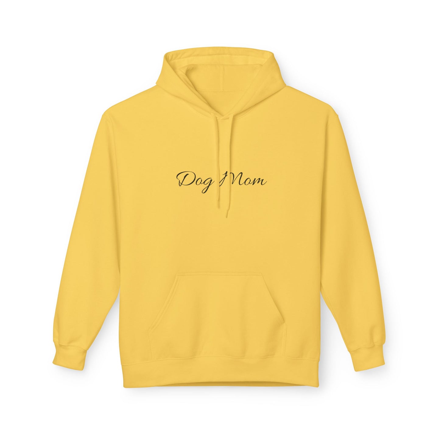 Dog Mom Hoodie – Minimal Script Pet Mom Pullover Sweatshirt