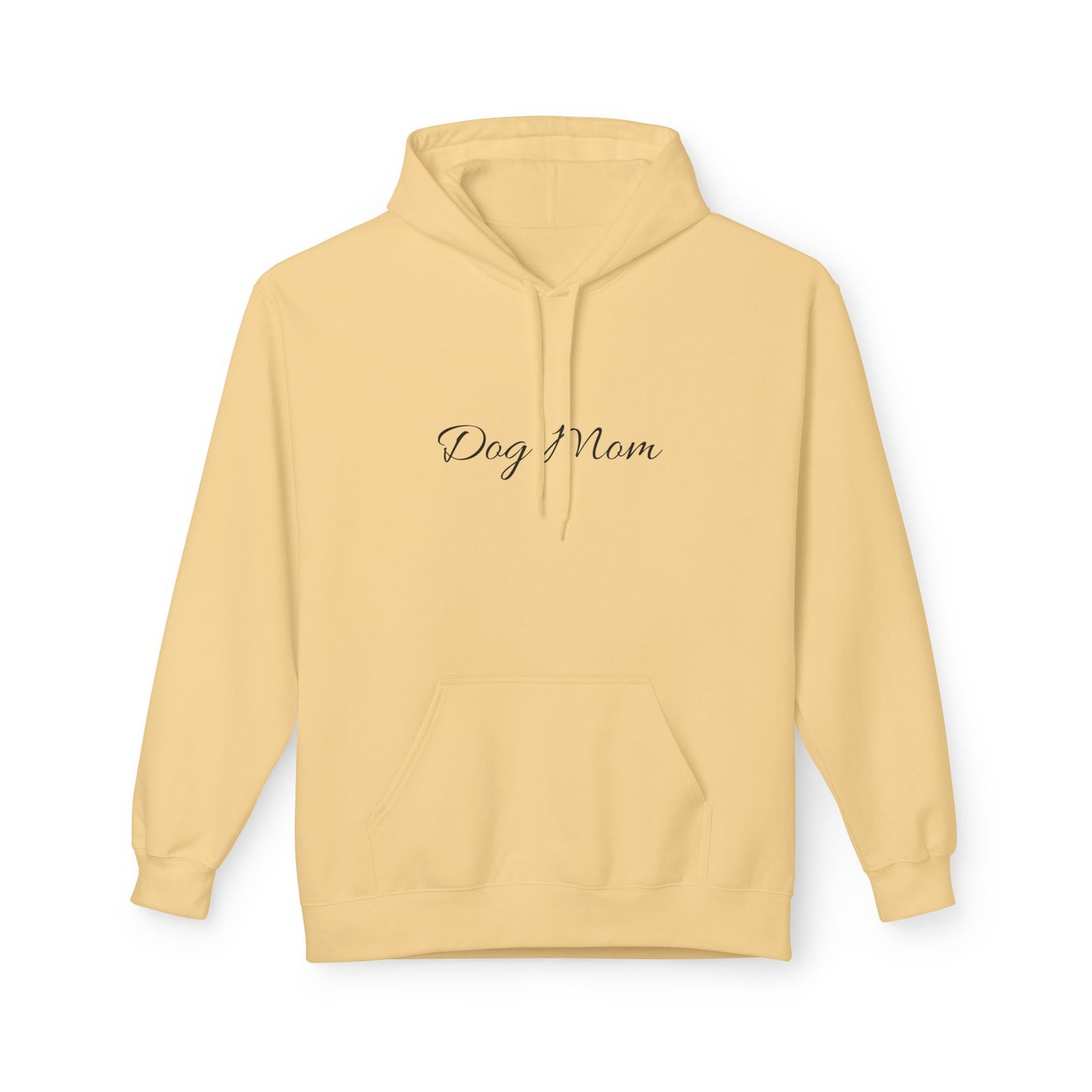 Dog Mom Hoodie – Minimal Script Pet Mom Pullover Sweatshirt