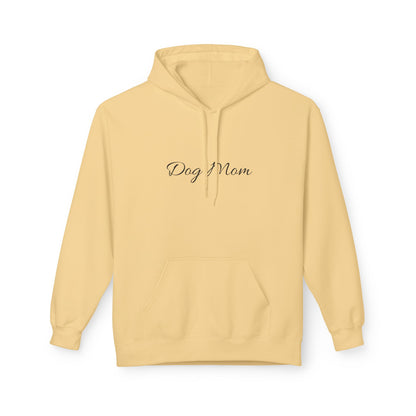 Dog Mom Hoodie – Minimal Script Pet Mom Pullover Sweatshirt