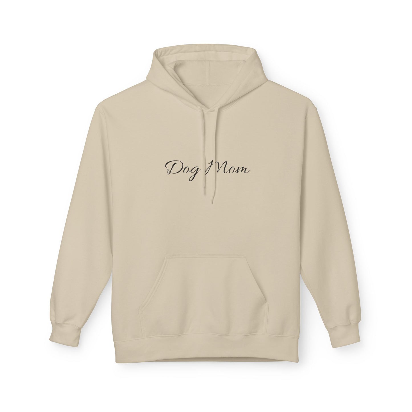 Dog Mom Hoodie – Minimal Script Pet Mom Pullover Sweatshirt