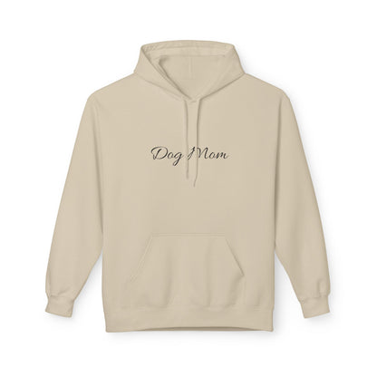 Dog Mom Hoodie – Minimal Script Pet Mom Pullover Sweatshirt