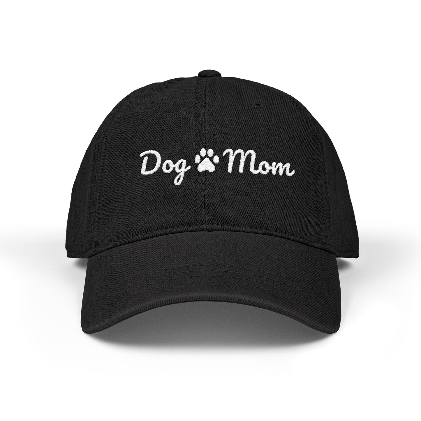 Personalized Denim Dog Mom Hat with Custom Pet Name – Adjustable Dog Lover Baseball Cap