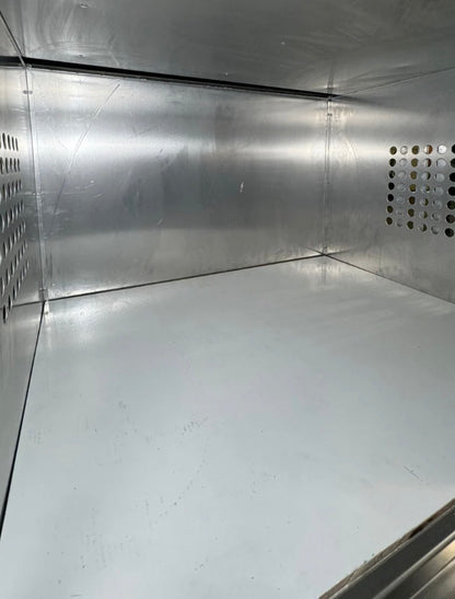 Owens Dog Box 55600 Professional K9 Series Kennel / 46.5 W x 133 D x 63.5 H / Hole Ventilation / Mill Finish Aluminum