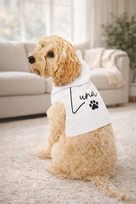 Personalized Dog Hoodie with Name – Custom Dog Sweatshirt with Free Personalization, Cute Pet Apparel for Small to Large Dogs