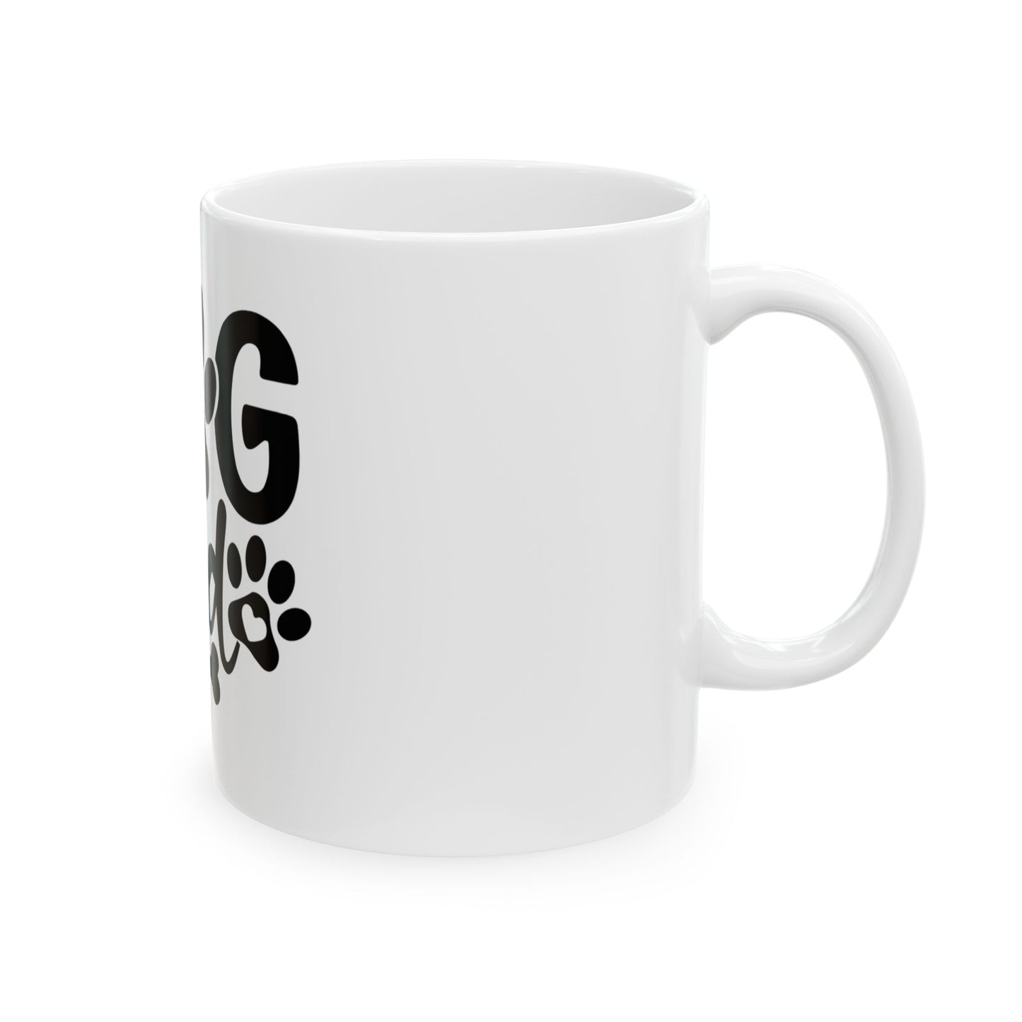 Dog Dad Ceramic Mug – Paw Print Coffee Cup Gift for Dog Lovers