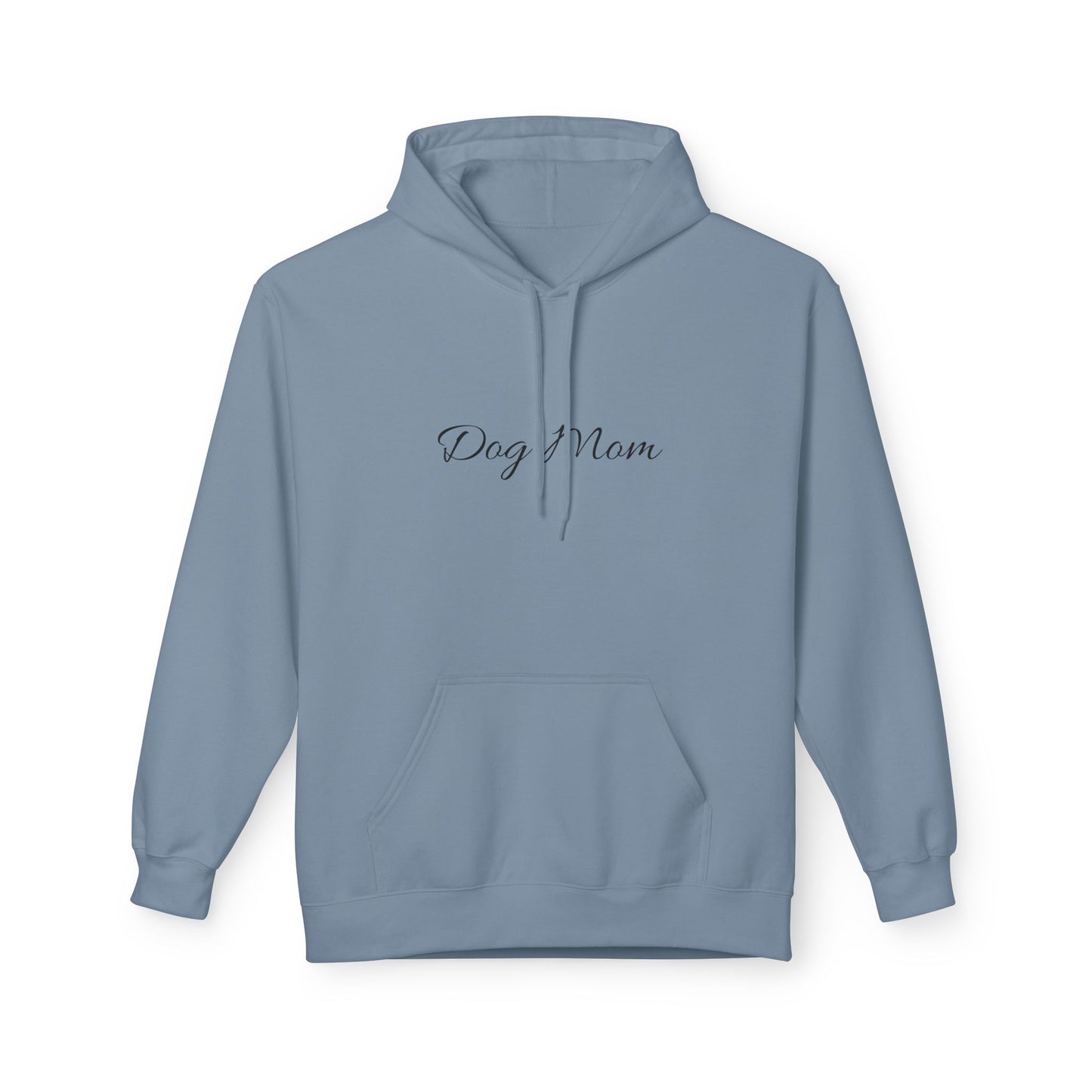 Dog Mom Hoodie – Minimal Script Pet Mom Pullover Sweatshirt