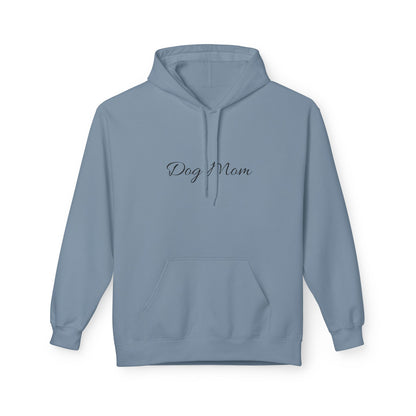 Dog Mom Hoodie – Minimal Script Pet Mom Pullover Sweatshirt