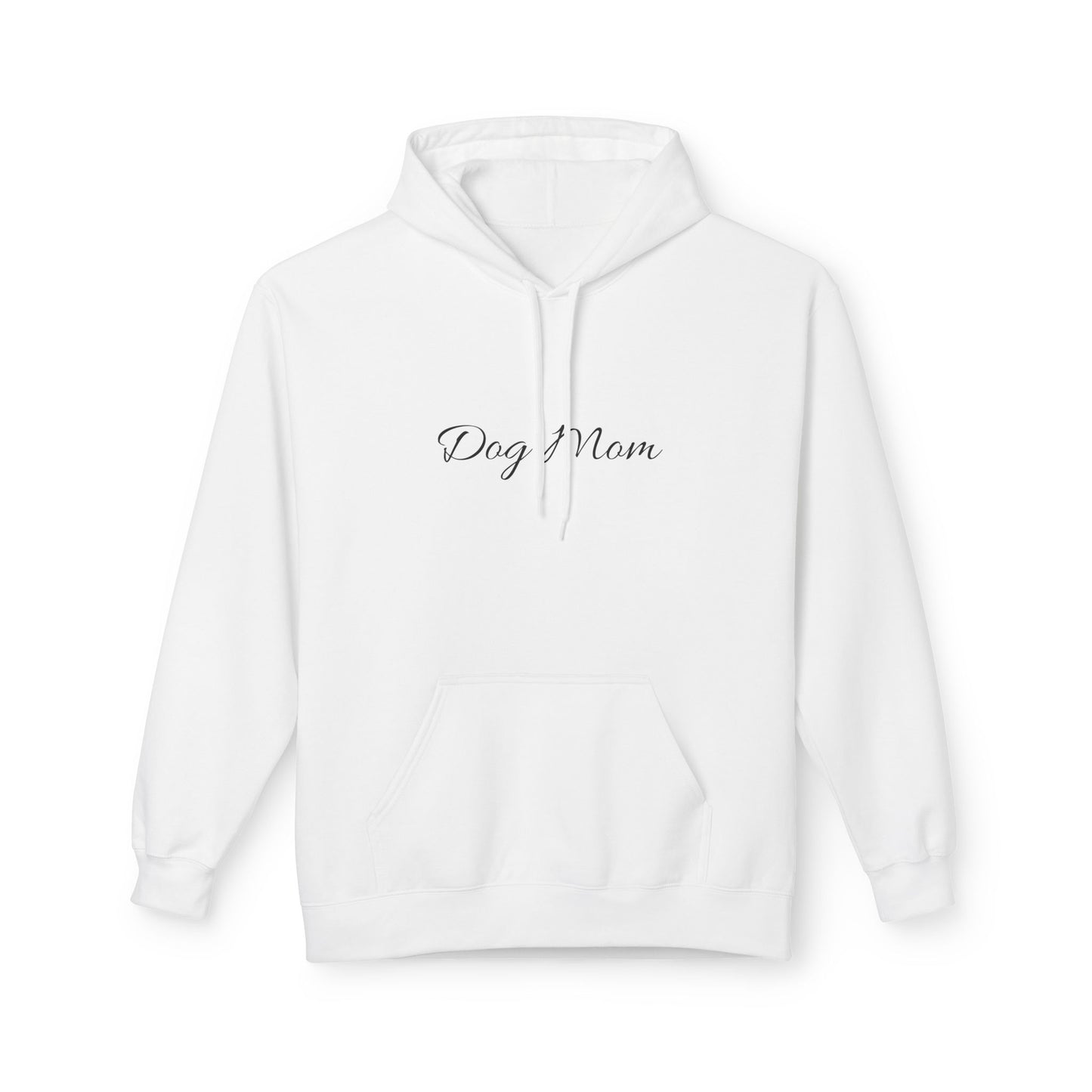 Dog Mom Hoodie – Minimal Script Pet Mom Pullover Sweatshirt