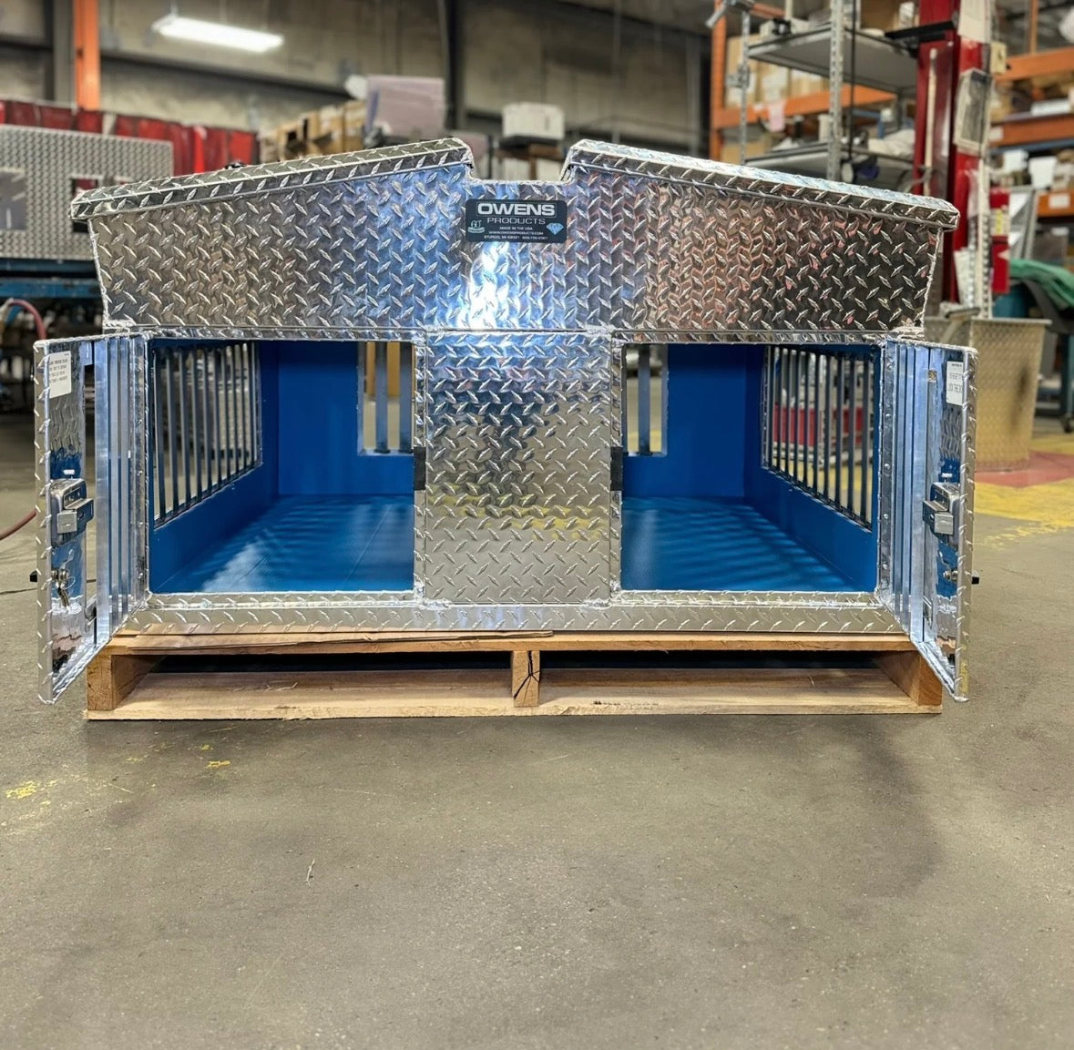 Owens Hunter Dog Box Series Big T Double Compartment With Dual Lid Top Storage - 55014