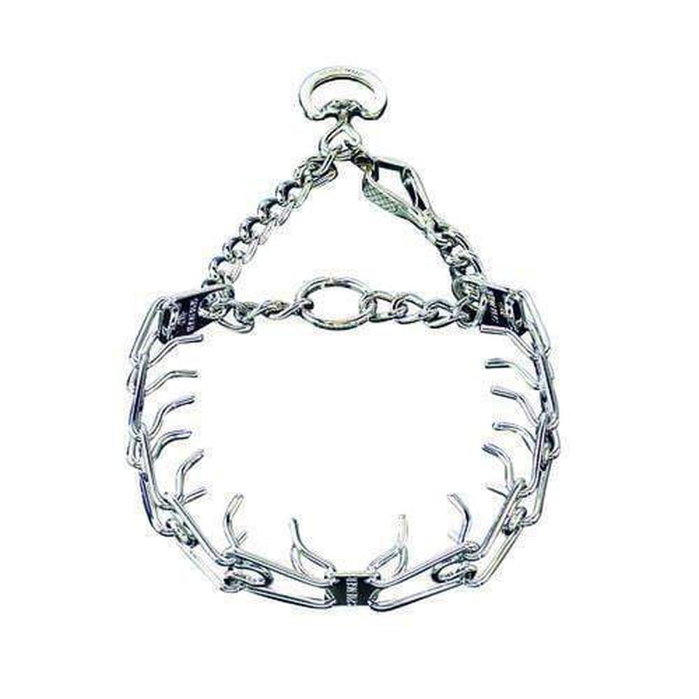 Herm Sprenger ULTRA-PLUS training collar with center-plate and assembly chain – high-quality stainless steel prong collar for effective dog training