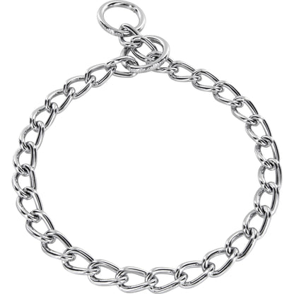 Herm Sprenger slide chain collar – chrome-plated steel dog training collar for gentle correction and control