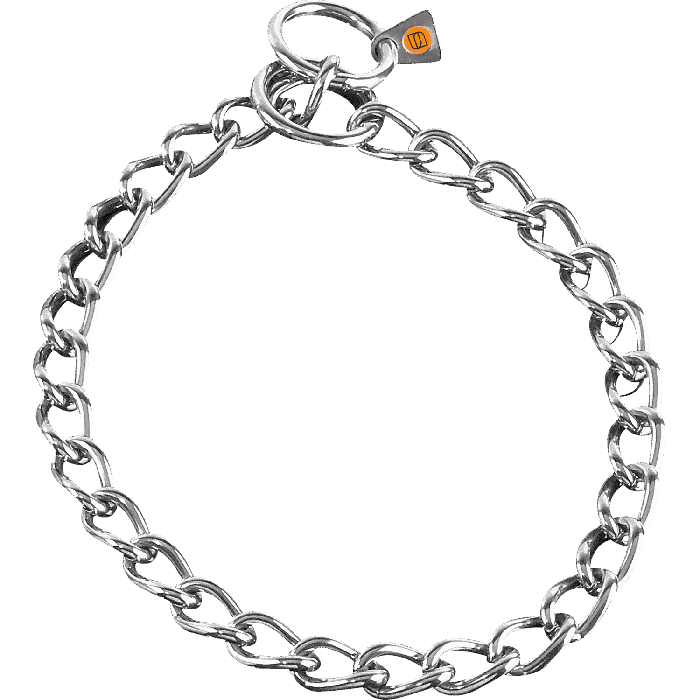 Herm Sprenger slide chain collar – stainless steel training collar for dogs, designed for smooth correction and control