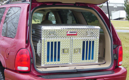 Owens Dog Box 55018 Double Compartment With Top Storage Standard Vents 36"W x 28.5"D x 22"H - 55018_0cb9a65c-63ce-4724-b9f0-c5b95f961ef7