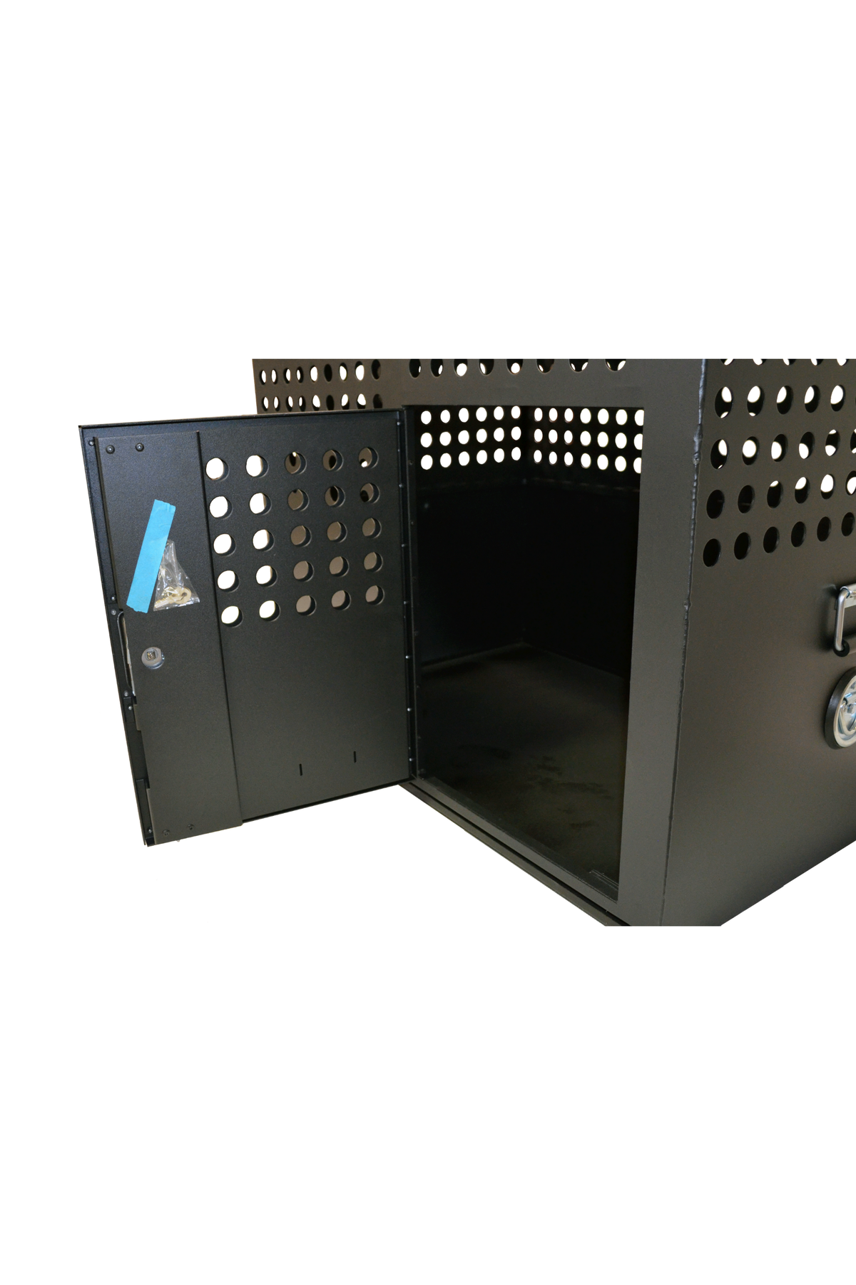 Owens 55310W Professional K9 Series Large Tactical Dog Crate Side Door White Mill Finish Aluminum 36"W x 24"D x 29"H - 55310_2