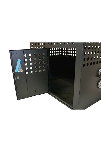 Owens 55327 Professional K9 Series Large Tactical Dog Crate Opposite Side Door White Mill Finish Aluminum 36"W x 24"D x 29"H - 55310_2