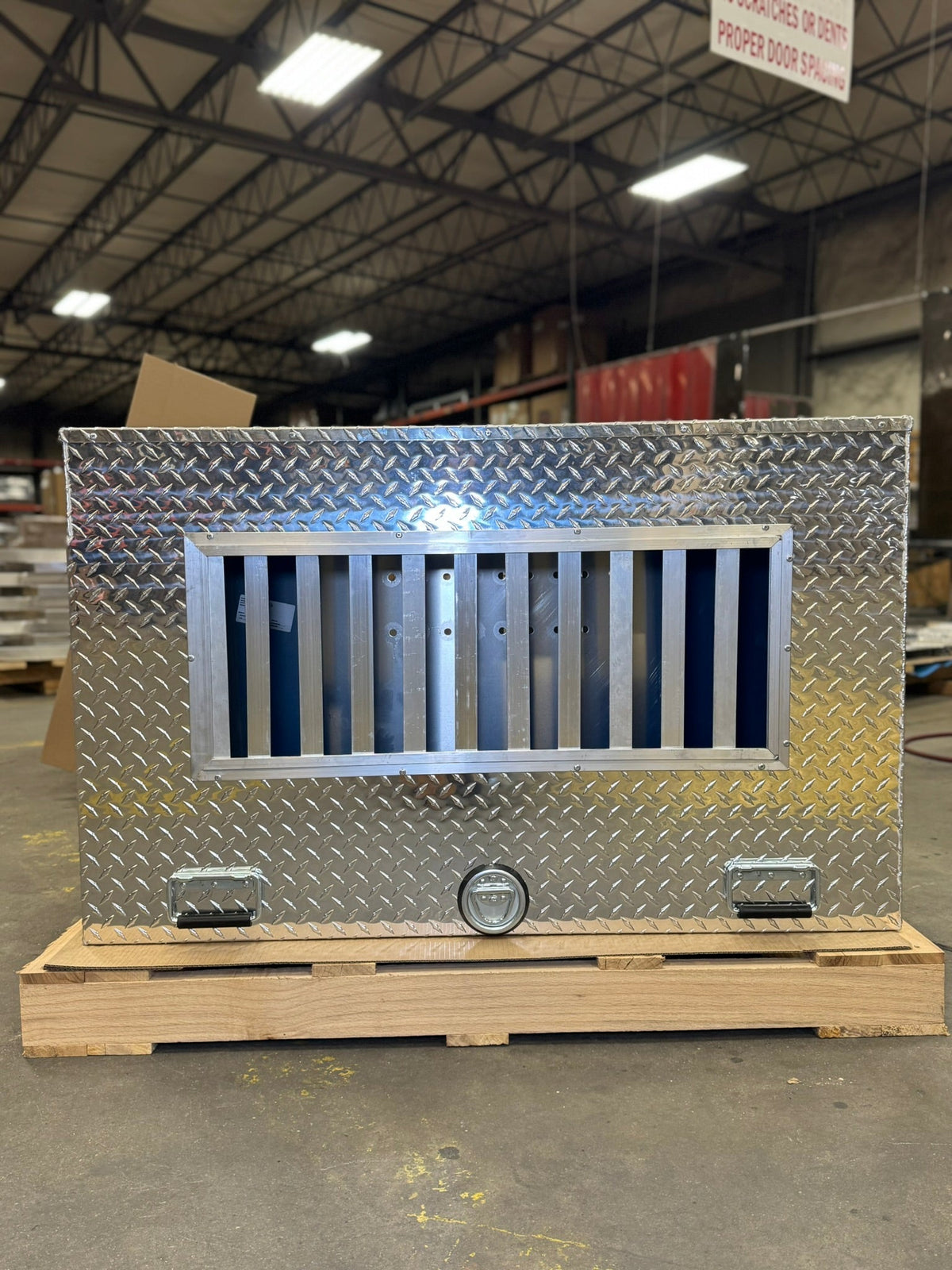 Owens Dog Box 55461 Double Compartment Tall All Season Vents 38"W x 45"D x 28"H - 55461_-_Owens_Products_3