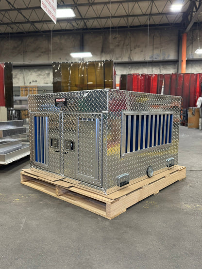 Owens Dog Box 55461 Double Compartment Tall All Season Vents 38"W x 45"D x 28"H - 55461_-_Owens_Products_4