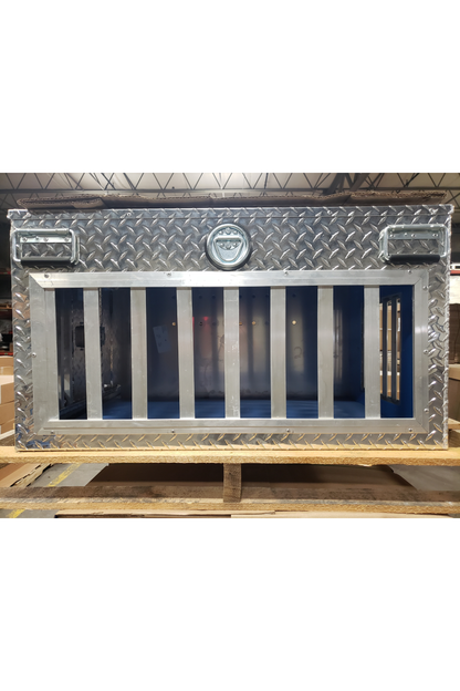 Owens Dog Box 55477 Shallow Double Compartment All Season Vents 48"W x 36"D x 20"H - 55477_2
