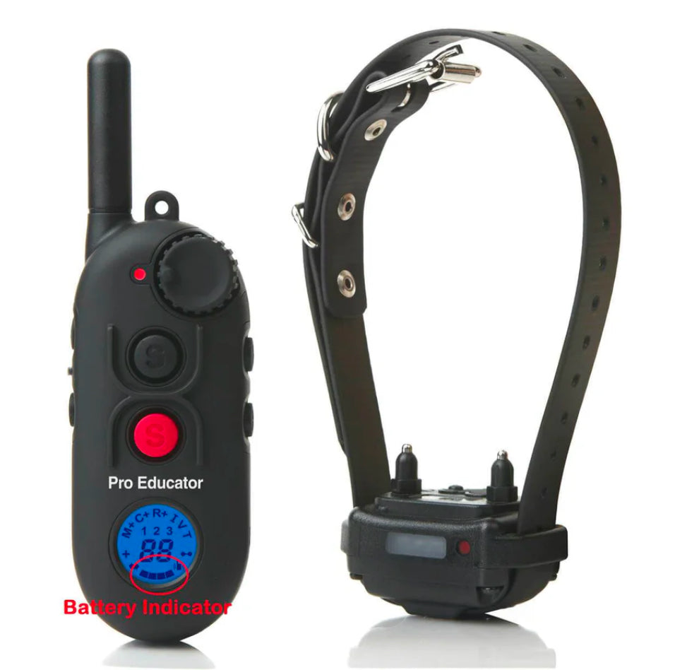 E-Collar PE-900 Pro Educator Advanced Remote Dog Trainer 1/2 Expandable Up To 3 Dogs