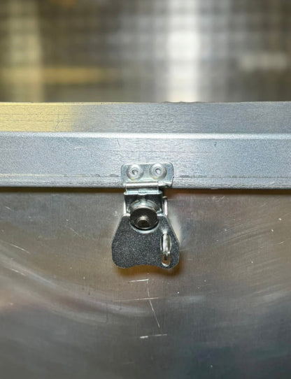 Owens Dog Box 55600 Professional K9 Series Kennel / 46.5 W x 133 D x 63.5 H / Hole Ventilation / Mill Finish Aluminum