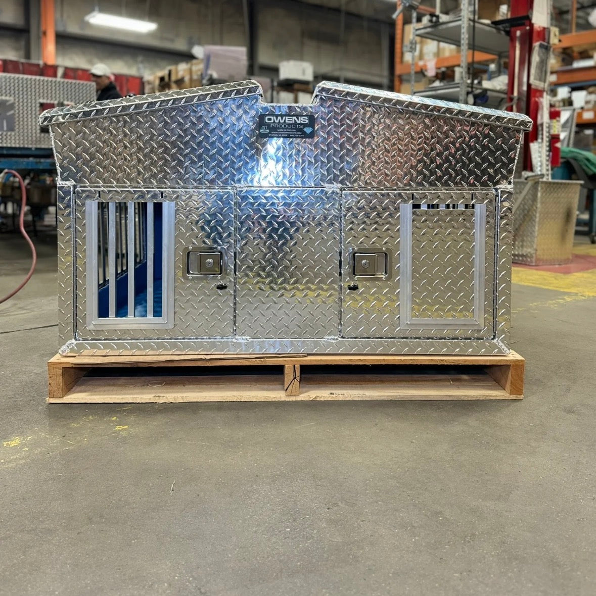 Owens Hunter Dog Box Series Big T Double Compartment With Dual Lid Top Storage - 55014