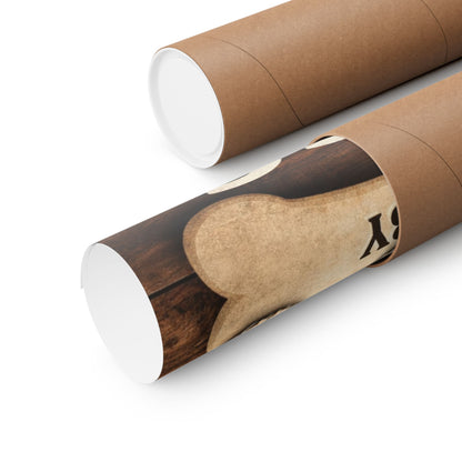 This Home Is Run By Dogs Matte Poster | Funny Dog Lover Wall Art, Rustic Farmhouse Pet Home Decor, Dog Mom Gift