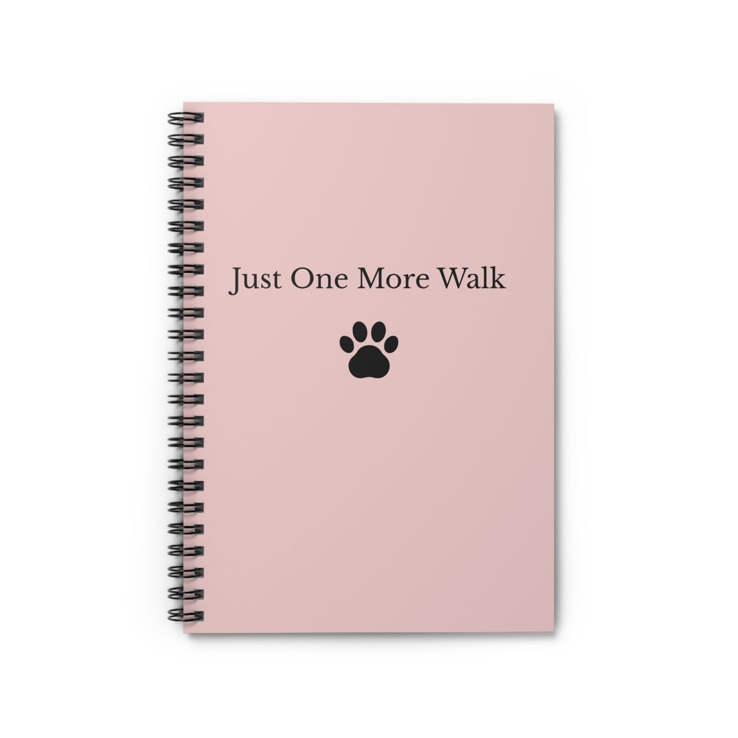 Just One More Walk Dog Lover Journal – Spiral Notebook for Stress Relief & Daily Reflection