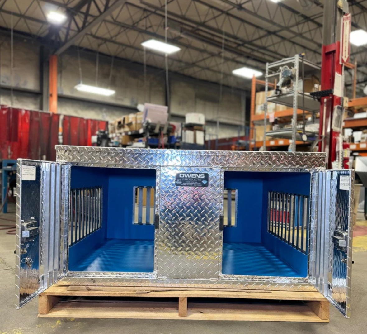 Owens Hunter Series Double Compartment Tall Without Storage Dog Box