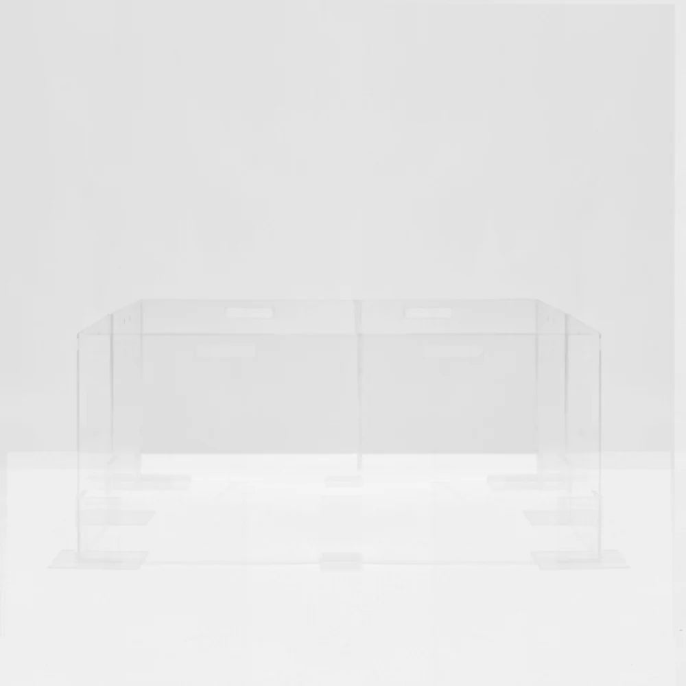 Clear Acrylic Dog Playpen 24” High – Modern Invisible Indoor Pet Pen