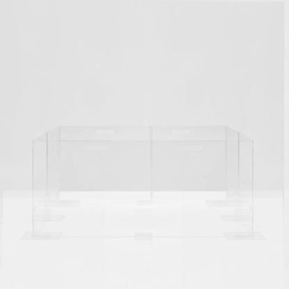 Clear Acrylic Dog Playpen 24” High – Modern Invisible Indoor Pet Pen