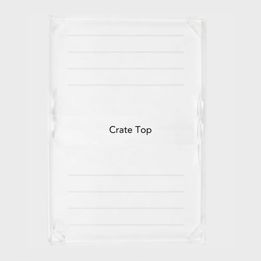 Clear Acrylic Dog Crate & Gate – Modern Lucite Dog Crate Furniture Side Table with Gold Latch