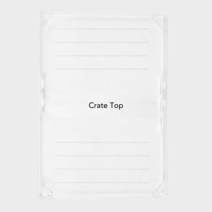 Clear Acrylic Dog Crate & Gate – Modern Lucite Dog Crate Furniture Side Table with Gold Latch