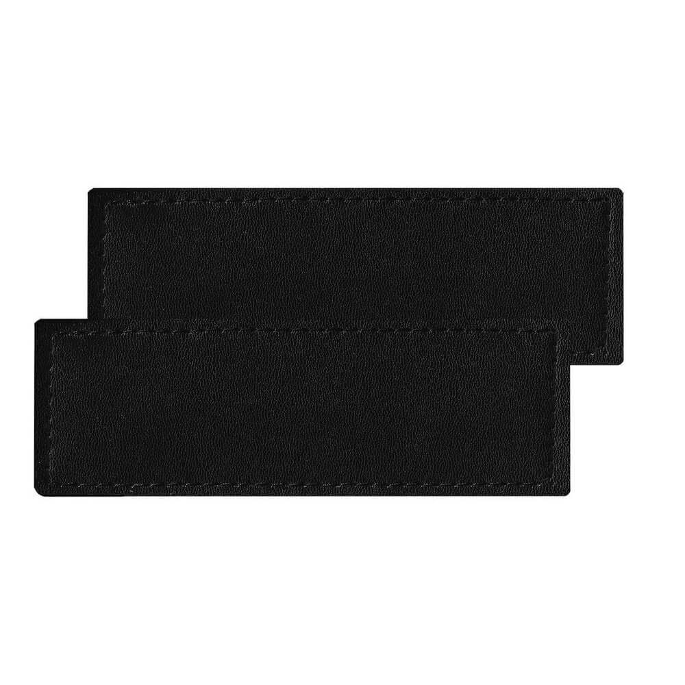 Set of 2 removable reflective patches for dog collars or harnesses to enhance nighttime visibility and safety