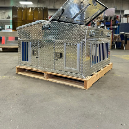 Owens Hunter Dog Box Series Big T Double Compartment With Dual Lid Top Storage - 55014