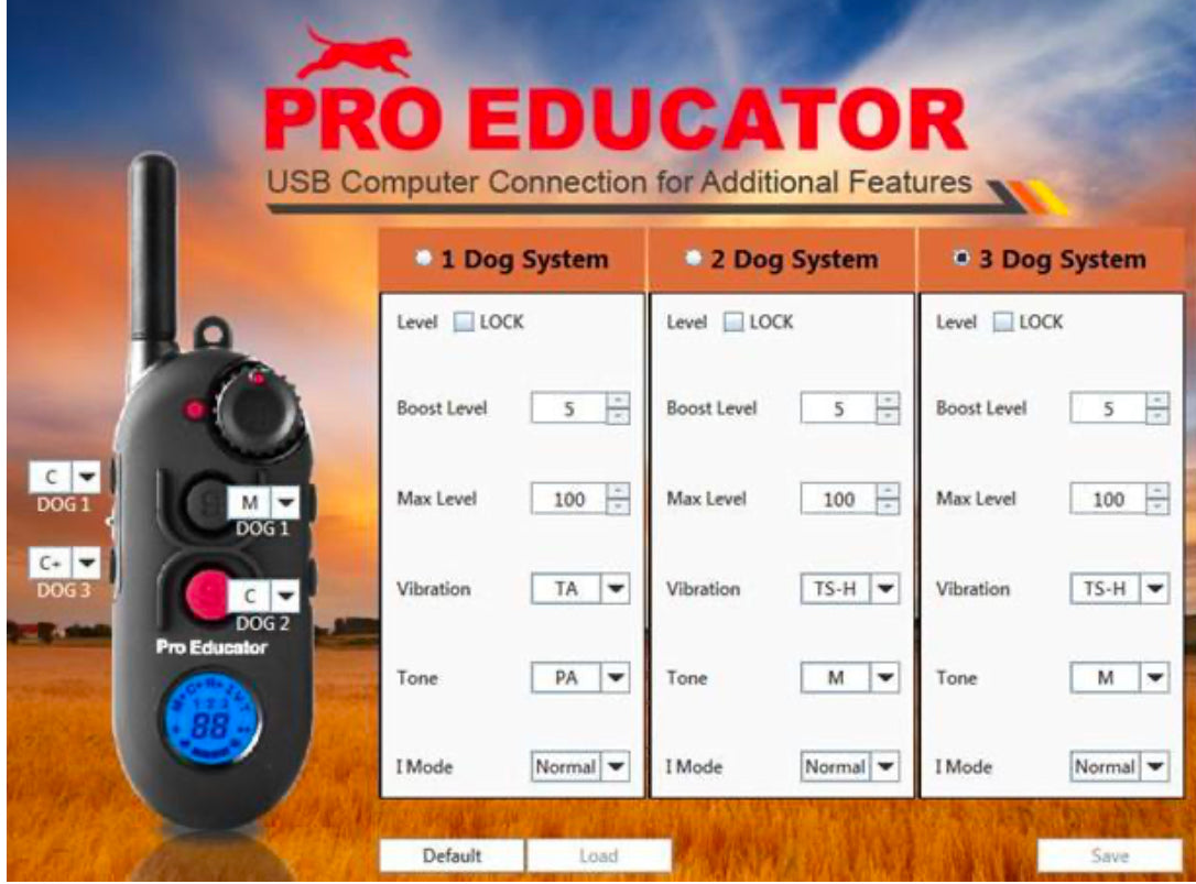 E-Collar PE-900 Pro Educator Advanced Remote Dog Trainer 1/2 Expandable Up To 3 Dogs