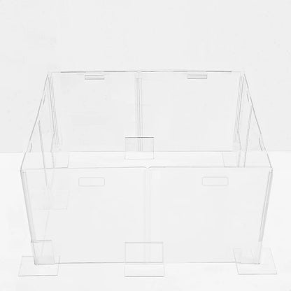 Clear Acrylic Dog Playpen 24” High – Modern Invisible Indoor Pet Pen