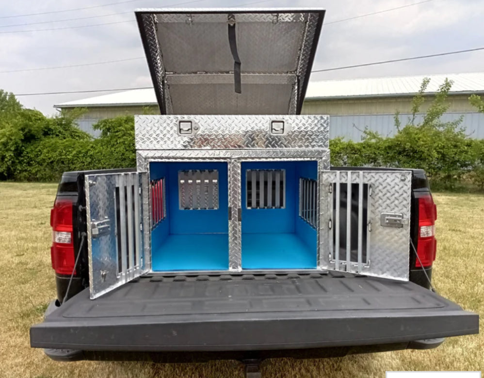 Owens Double Compartment Top Storage Animal Control Dog Box 55107