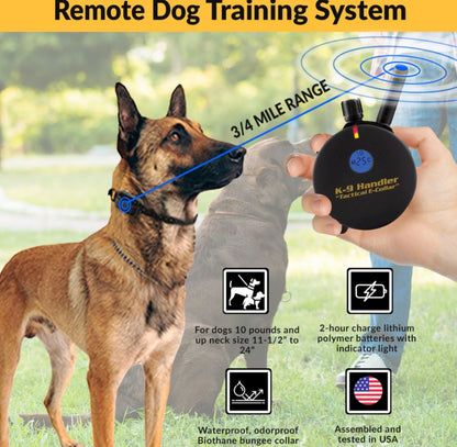 Educator K9 Handler-402 Two Dog Handler E Collar 3/4 Mile Remote Dog Trainer