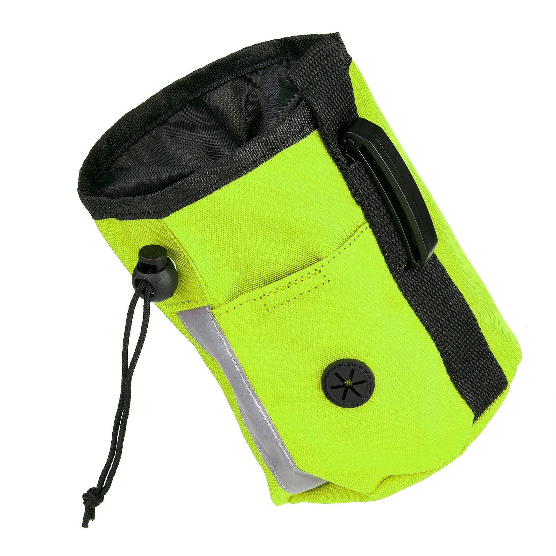 Beta treat pouch for dogs with built-in waste bag dispenser, hands-free design for training and walks