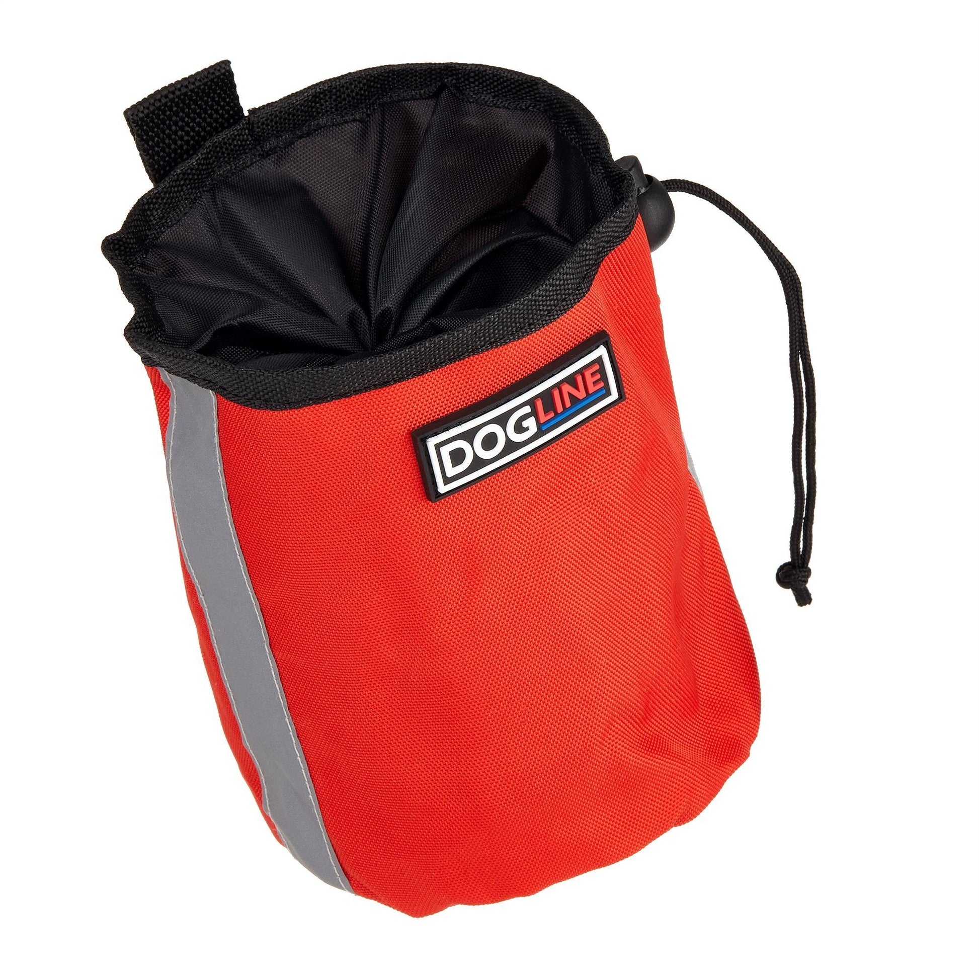 Beta treat pouch for dogs with built-in waste bag dispenser, hands-free design for training and walks