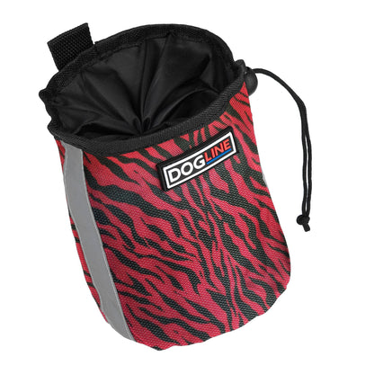 Beta treat pouch for dogs with built-in waste bag dispenser, hands-free design for training and walks