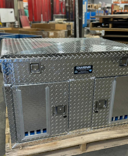 Owens 55079 Dog Box Hunter Series Double Compartment With Top Storage/UTV/ Standard Vents With Rear Vents