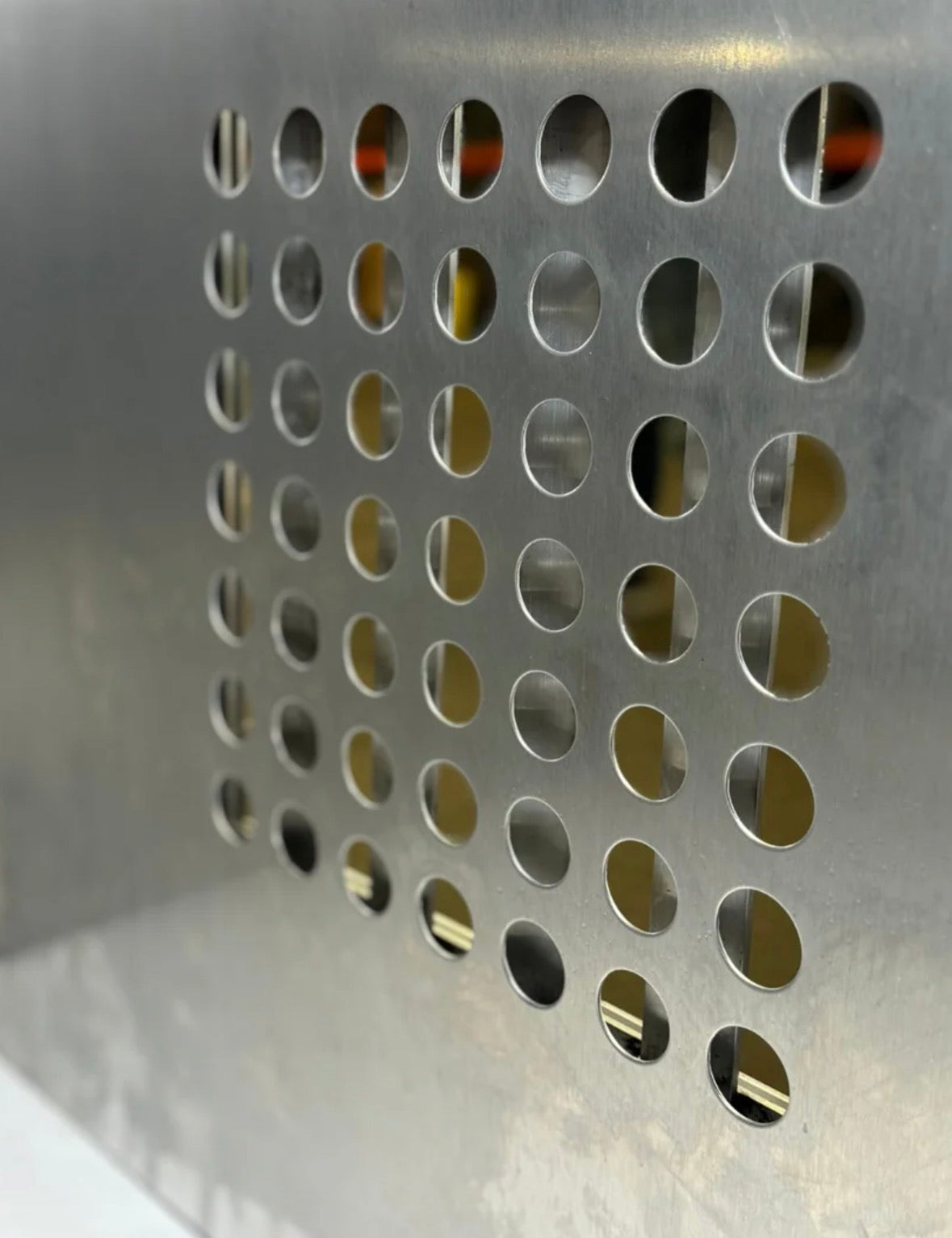 Owens Dog Box 55600 Professional K9 Series Kennel / 46.5 W x 133 D x 63.5 H / Hole Ventilation / Mill Finish Aluminum