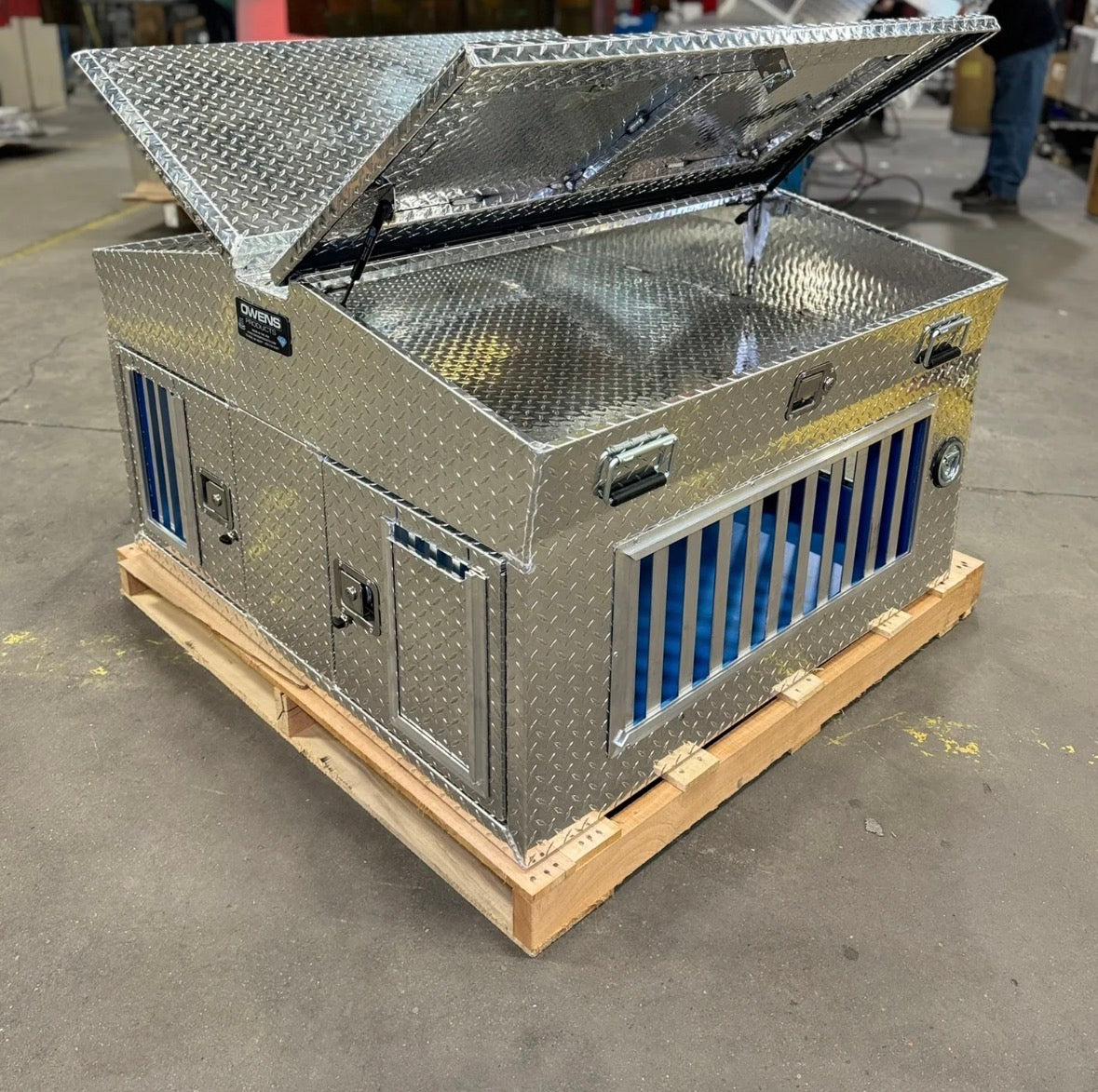 Owens Hunter Dog Box Series Big T Double Compartment With Dual Lid Top Storage - 55014