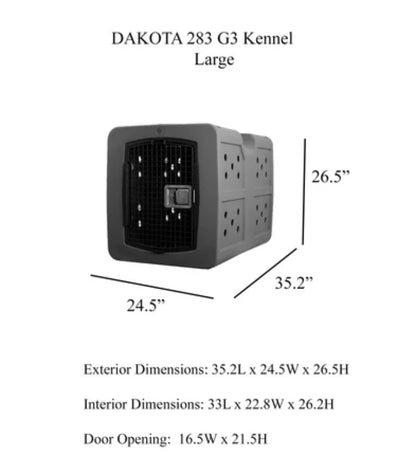 Dakota283 G3 Framed Door Portable Kennel Crate